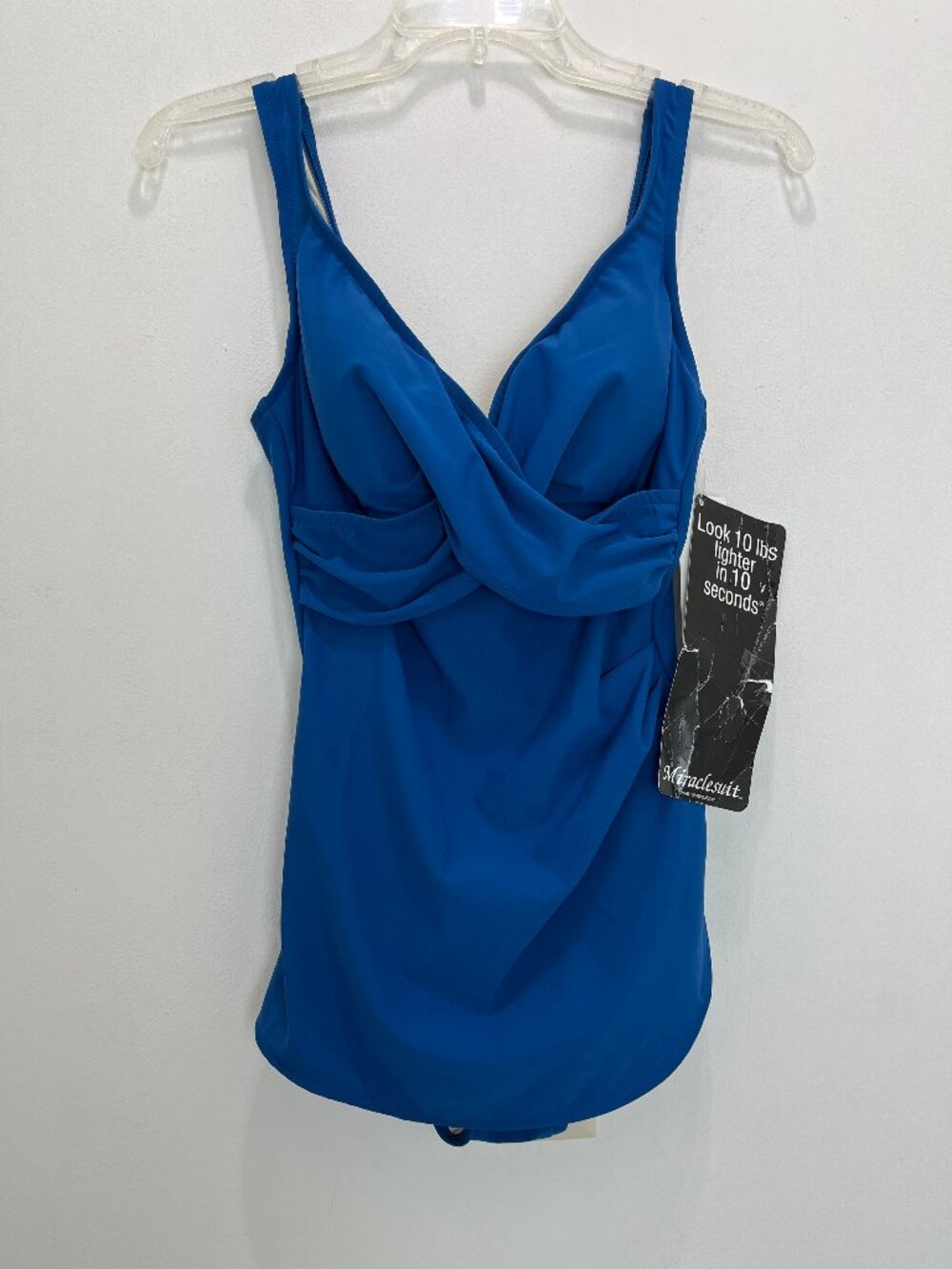 Miraclesuit Womens Blue  Swimsuit 10 NEW